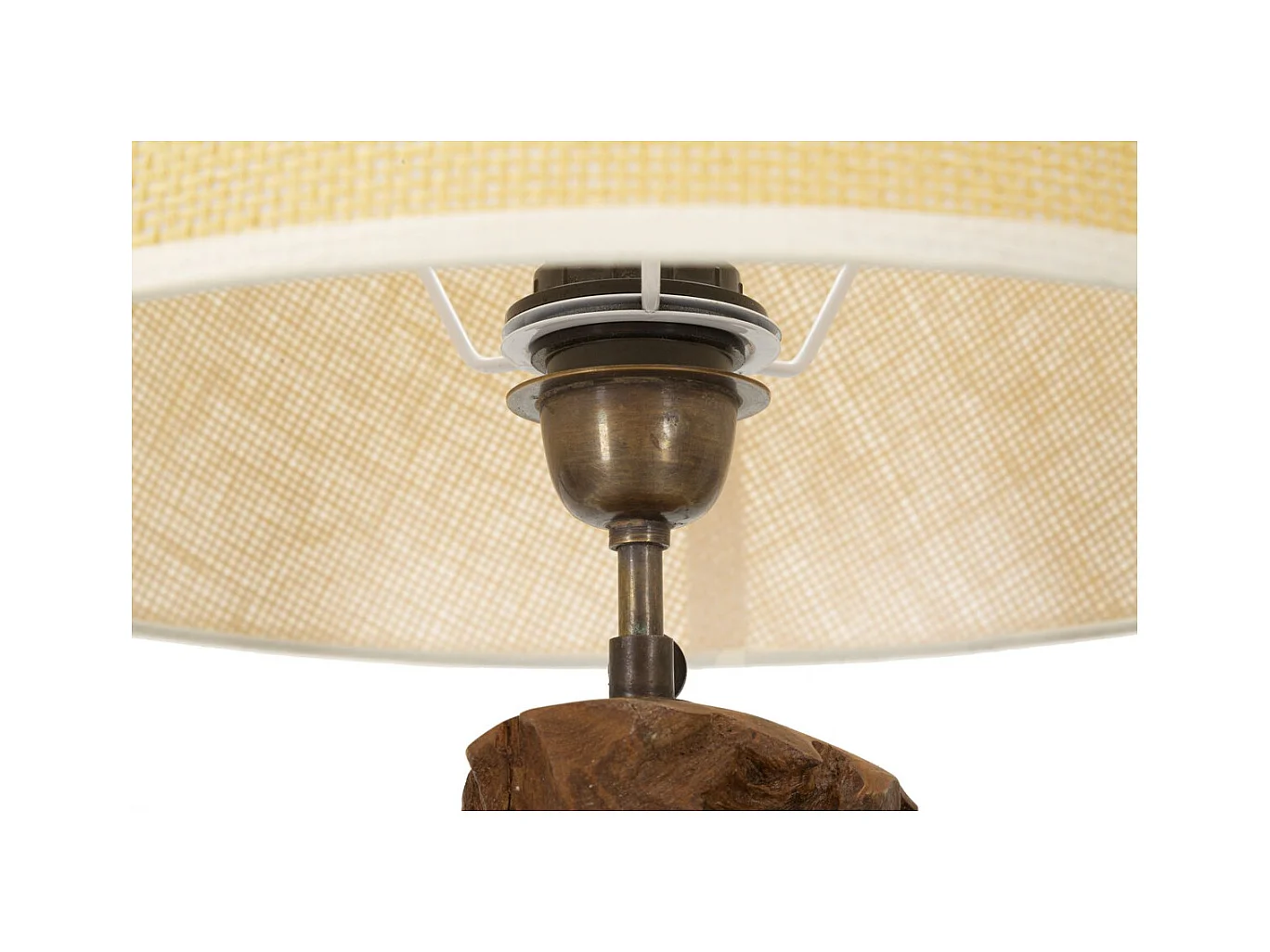 Lampa Stołowa MF119, Brązowy, 35x35x69 cm, Epikasa