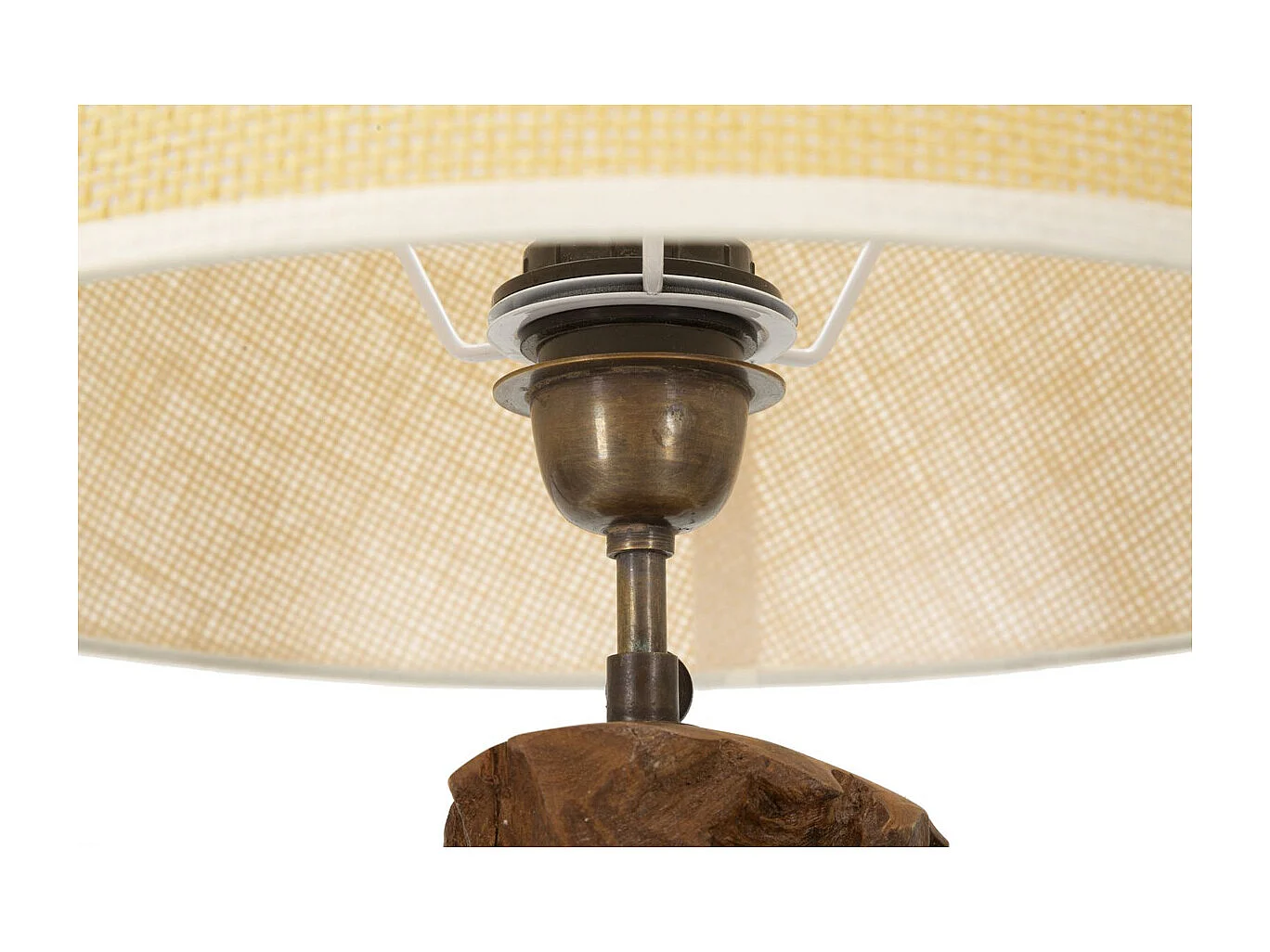 Lampa Stołowa MF119, Brązowy, 35x35x69 cm, Seven Design