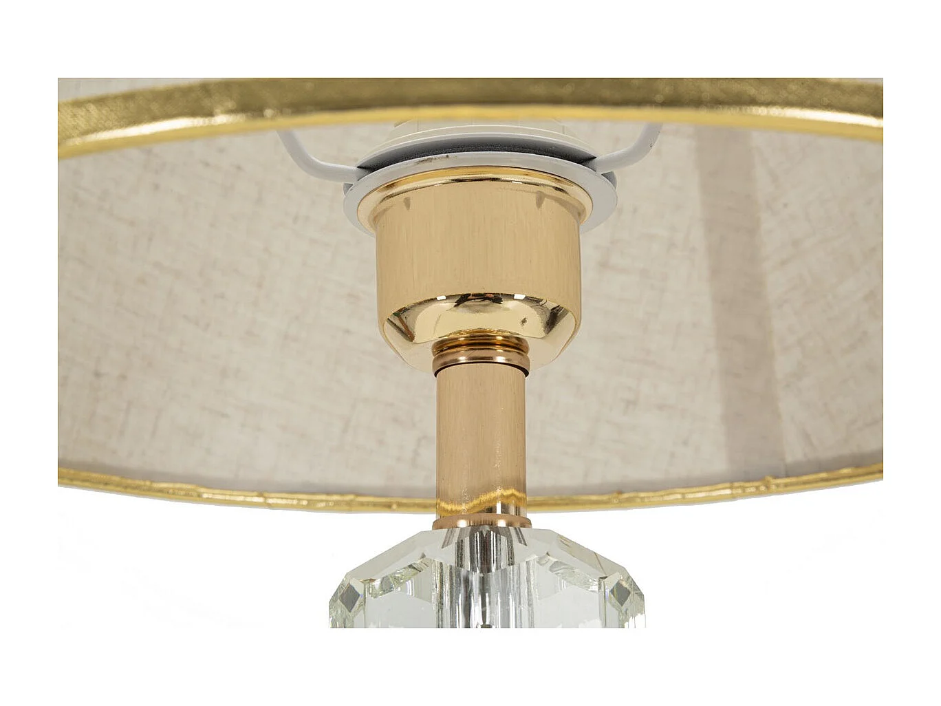 Lampe à Poser MF154, Or, 30x30x52,5 cm, Seven Design