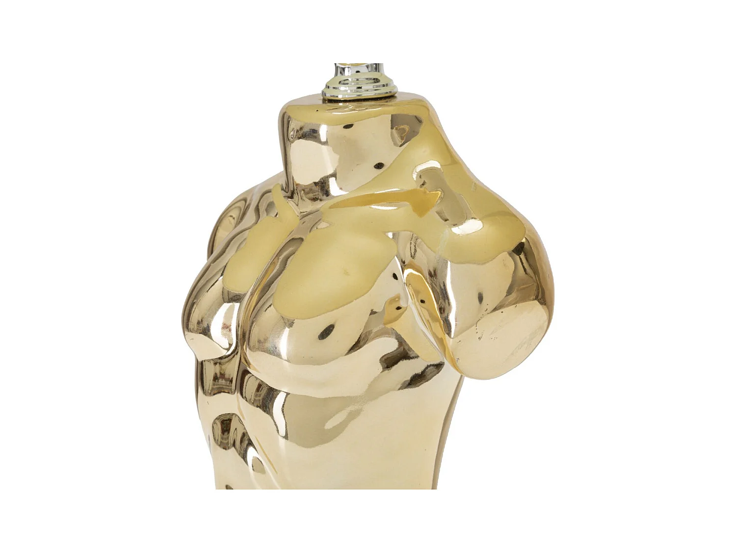 Lámpara de Mesa Hombre, Oro, 25x25x42,5 cm, Epikasa