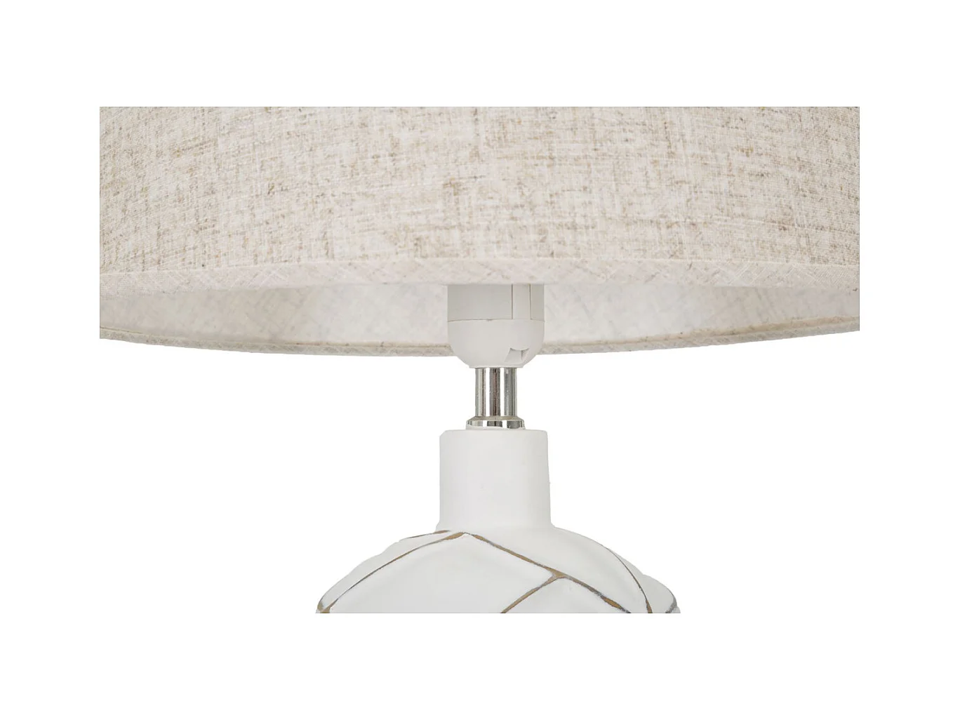 Lampa Stołowa MF168, Biały, 35x35x60 cm, Epikasa