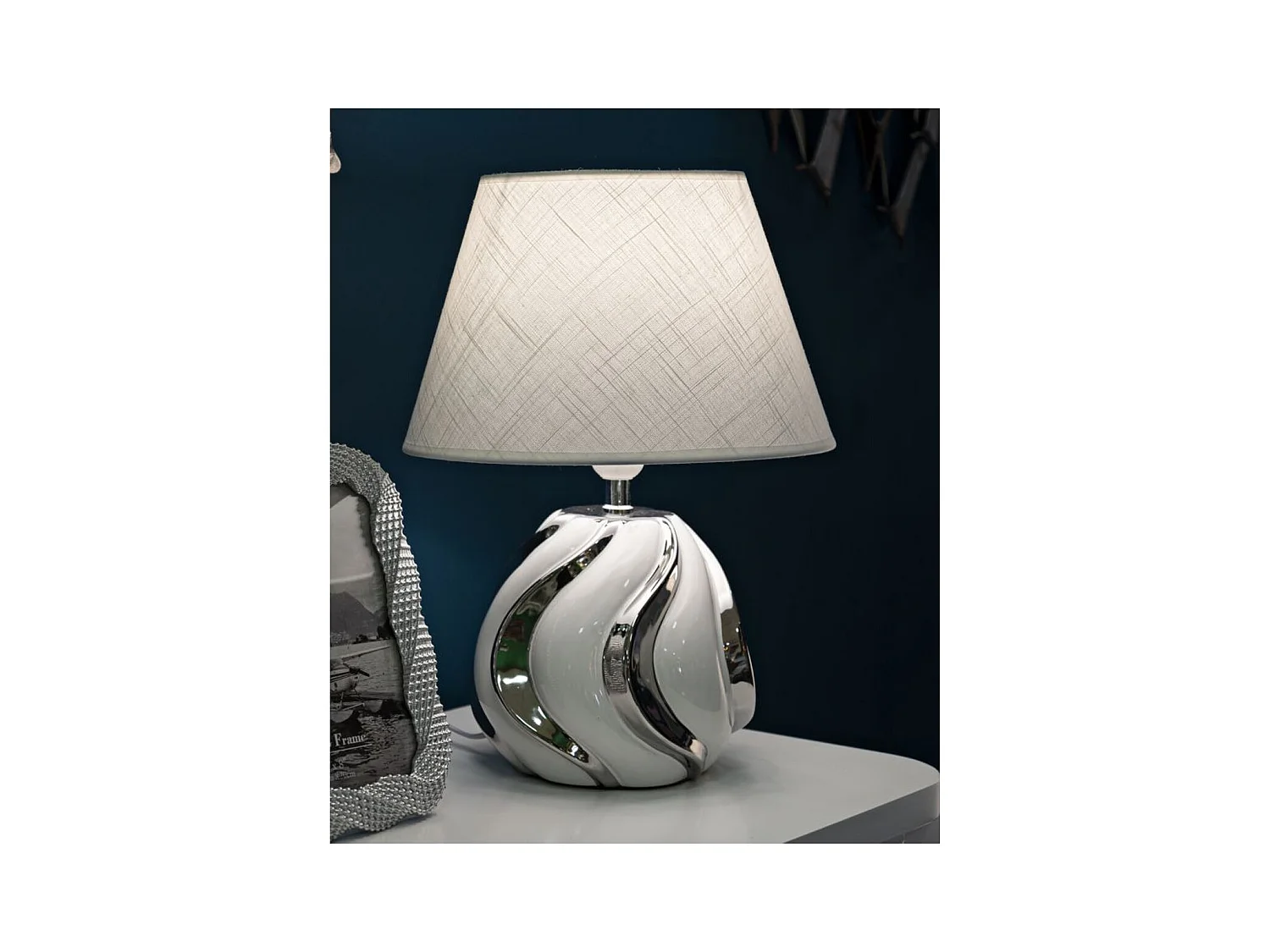 Tafellamp MF89, Wit, 30x30x42 cm, Epikasa