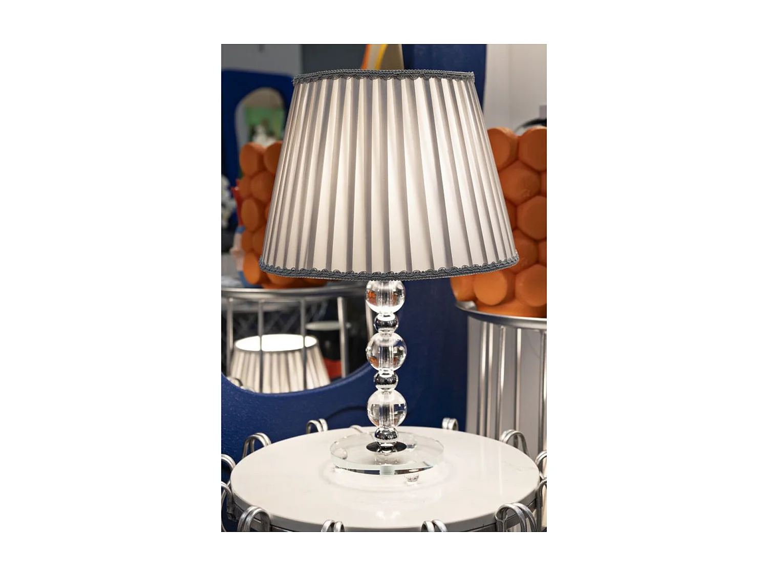 Tafellamp MF156, Zilver, 30x30x48 cm, Epikasa