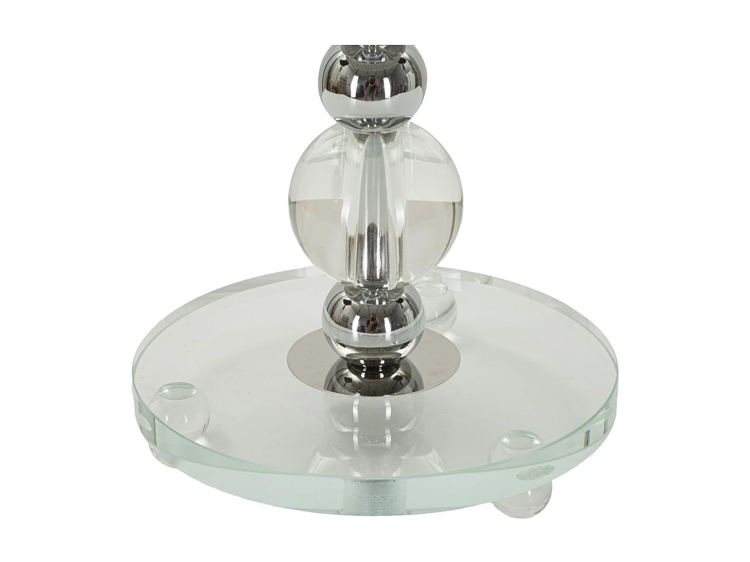 Lampa Stołowa MF156, Srebrny, 30x30x48 cm, Seven Design