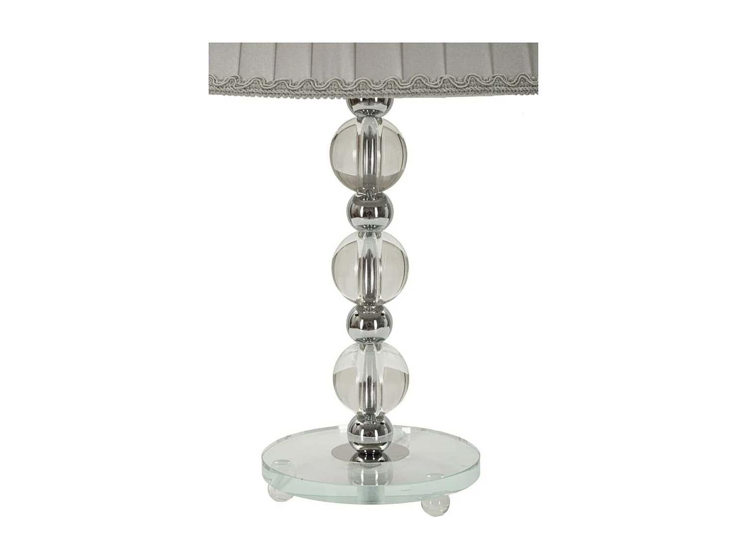 Lampa Stołowa MF156, Srebrny, 30x30x48 cm, Seven Design