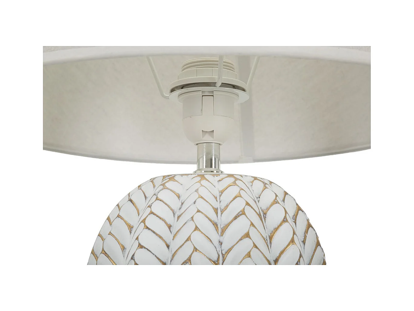 Lampa Stołowa MF161, Biały, 35x35x65 cm, Epikasa