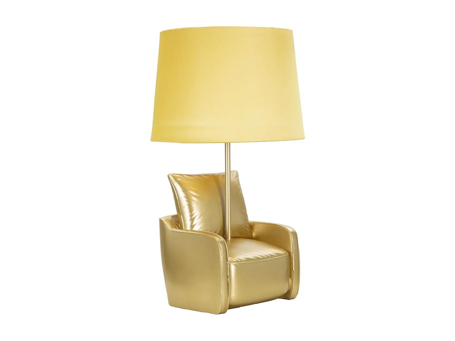 Lampa Stołowa Fotel, Złoto, 26x26x46 cm, Seven Design