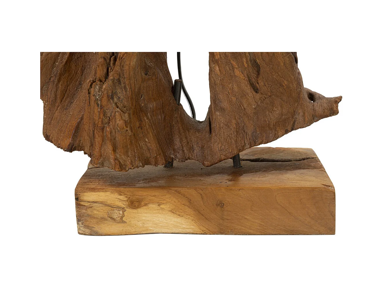 Lampada da Tavolo MF118, Marrone, 35x35x80 cm, Epikasa