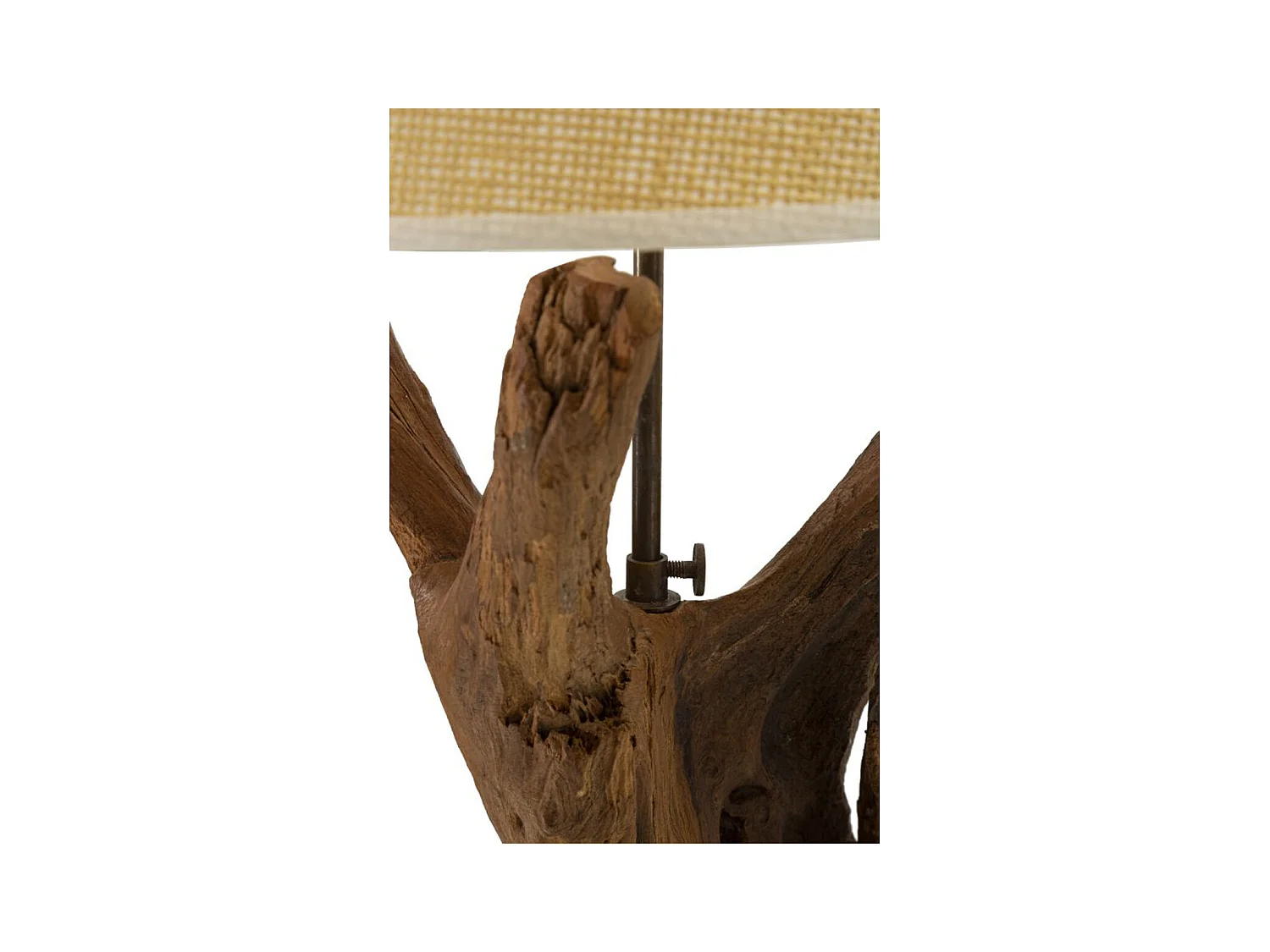 Lampada da Tavolo MF118, Marrone, 35x35x80 cm, Epikasa