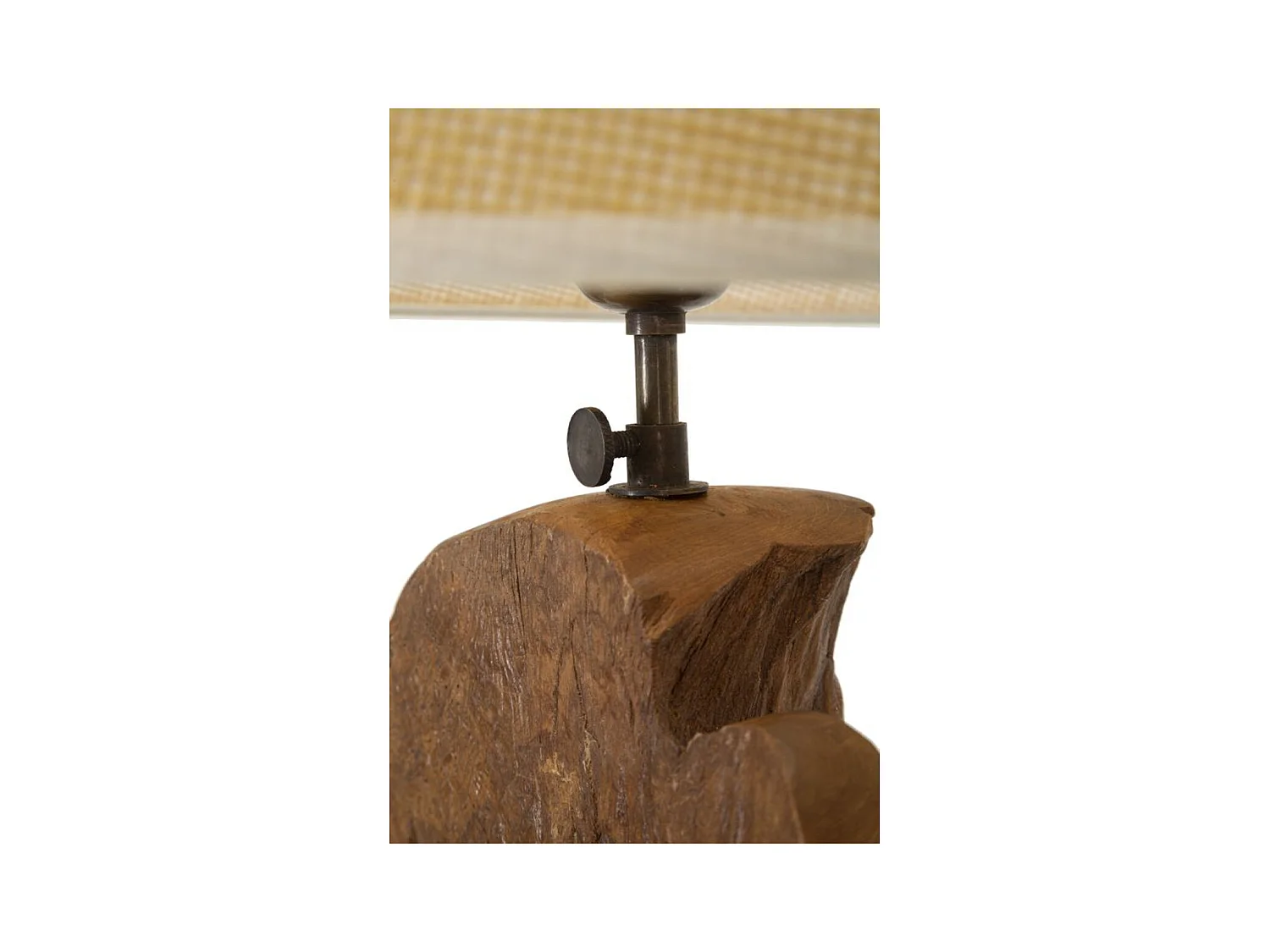 Lampada da Tavolo MF118, Marrone, 35x35x80 cm, Epikasa