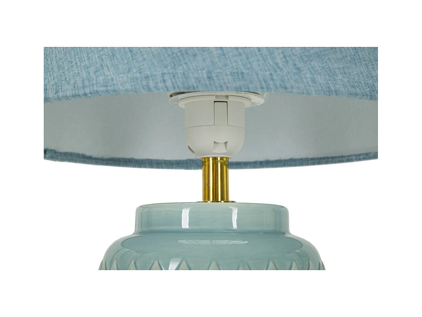 Lampe à Poser MF114, Bleu, 28x28x44 cm, Epikasa