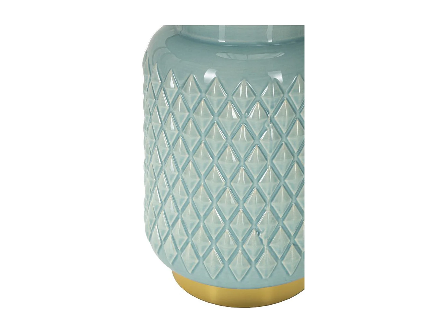 Candeeiro de Mesa MF114, Azul, 28x28x44 cm, Seven Design