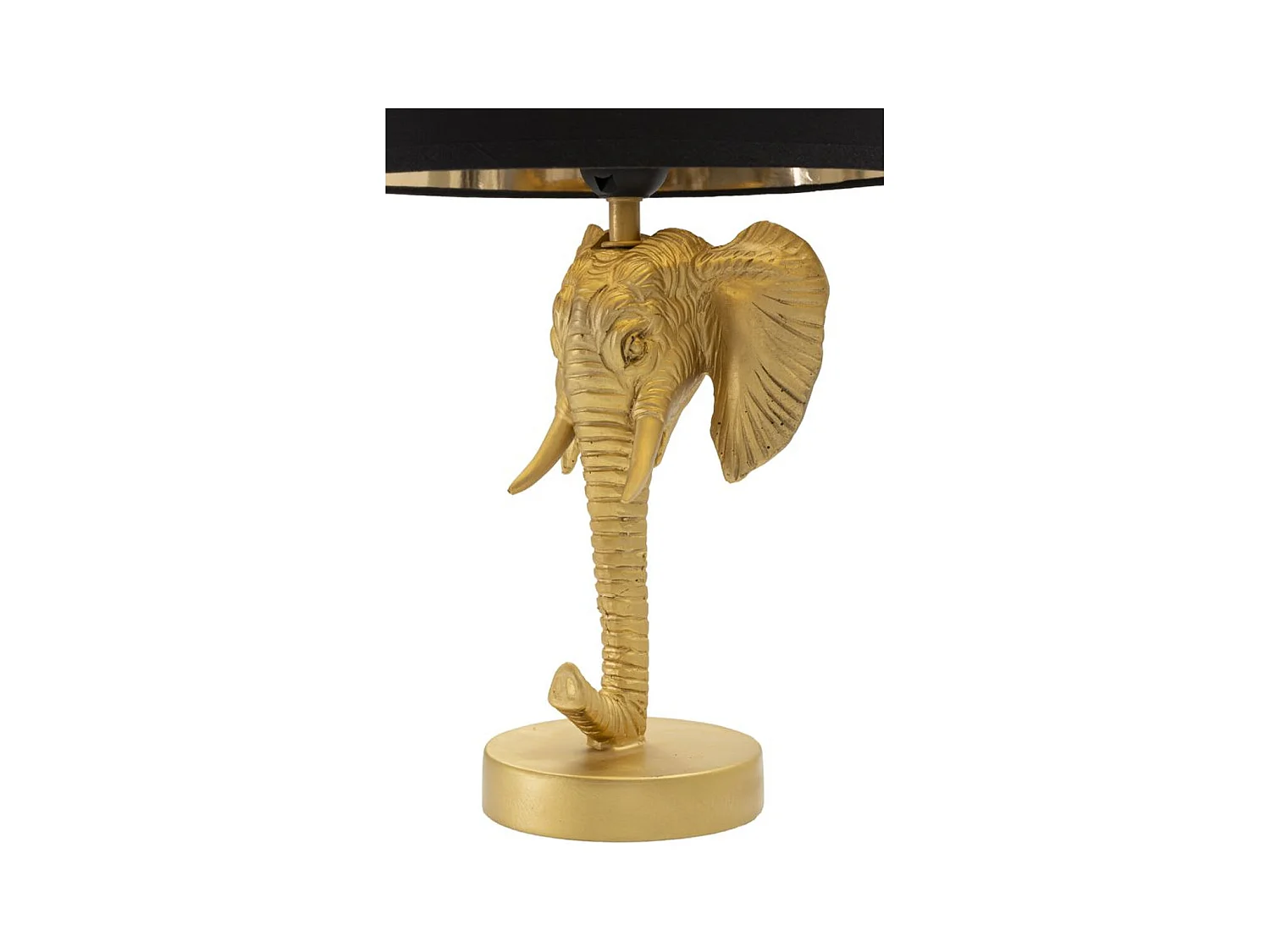 Lampe à Poser Éléphant 1, Noir, 25x25x43 cm, Seven Design
