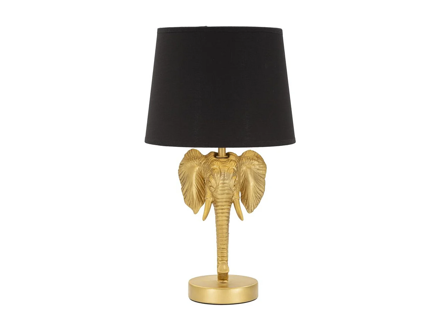 Lampe à Poser Éléphant 1, Noir, 25x25x43 cm, Seven Design