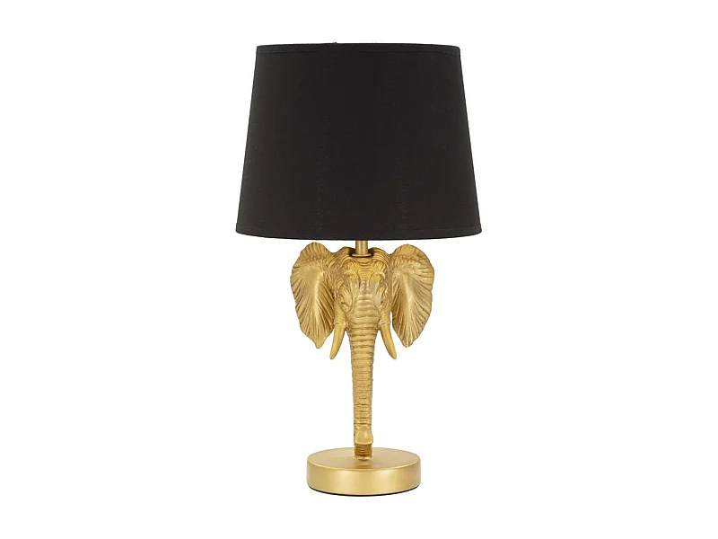 Lampa Stołowa Słoń 1, Czarny, 25x25x43 cm, Seven Design