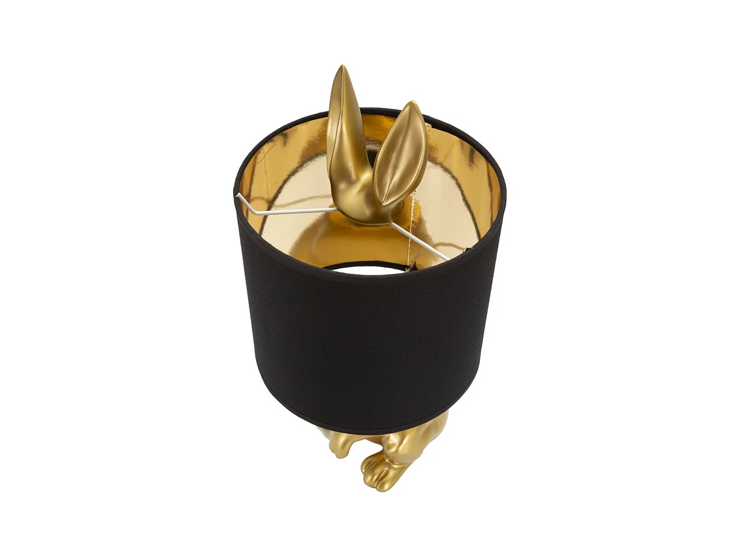 Lampa Stołowa Królik 1, Czarny, 20x20x43 cm, Epikasa