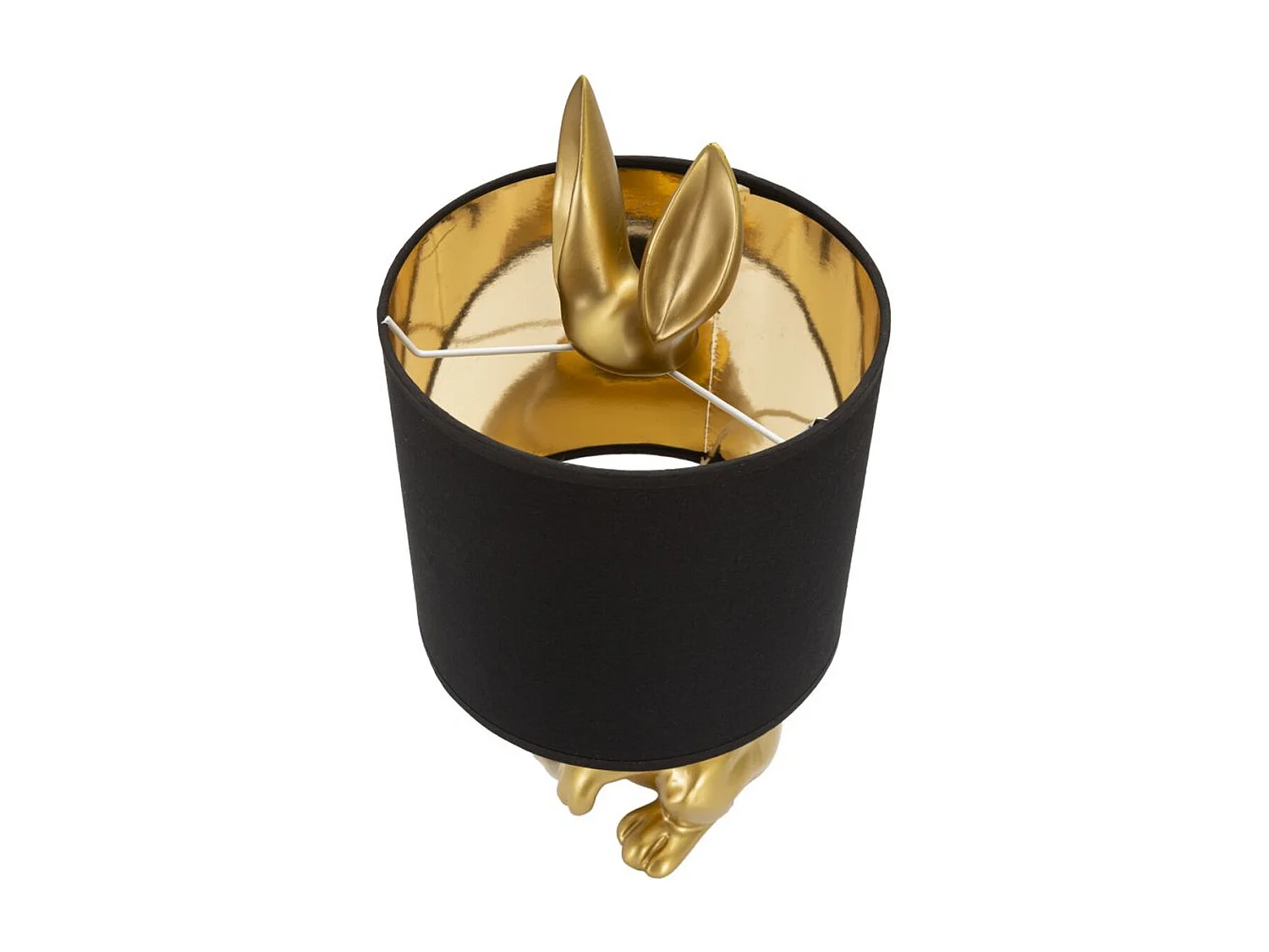 Lampa Stołowa Królik 1, Czarny, 20x20x43 cm, Seven Design