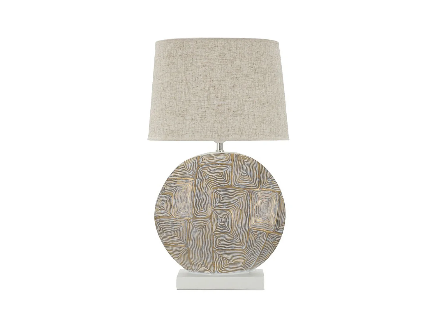 Lampe à Poser MF165, Beige, 38x38x68 cm, Epikasa