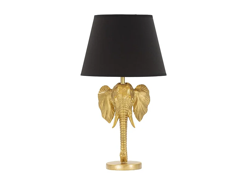 Lampa Stołowa Słoń, Czarny, 32x32x59 cm, Seven Design