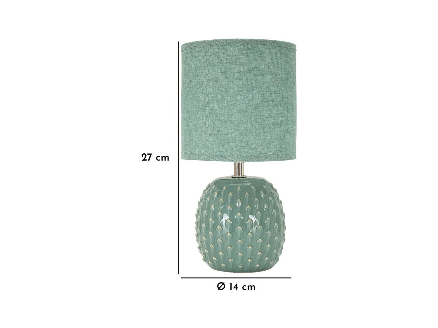 Candeeiro de Mesa MF99, Azul, 14x14x27 cm, Epikasa