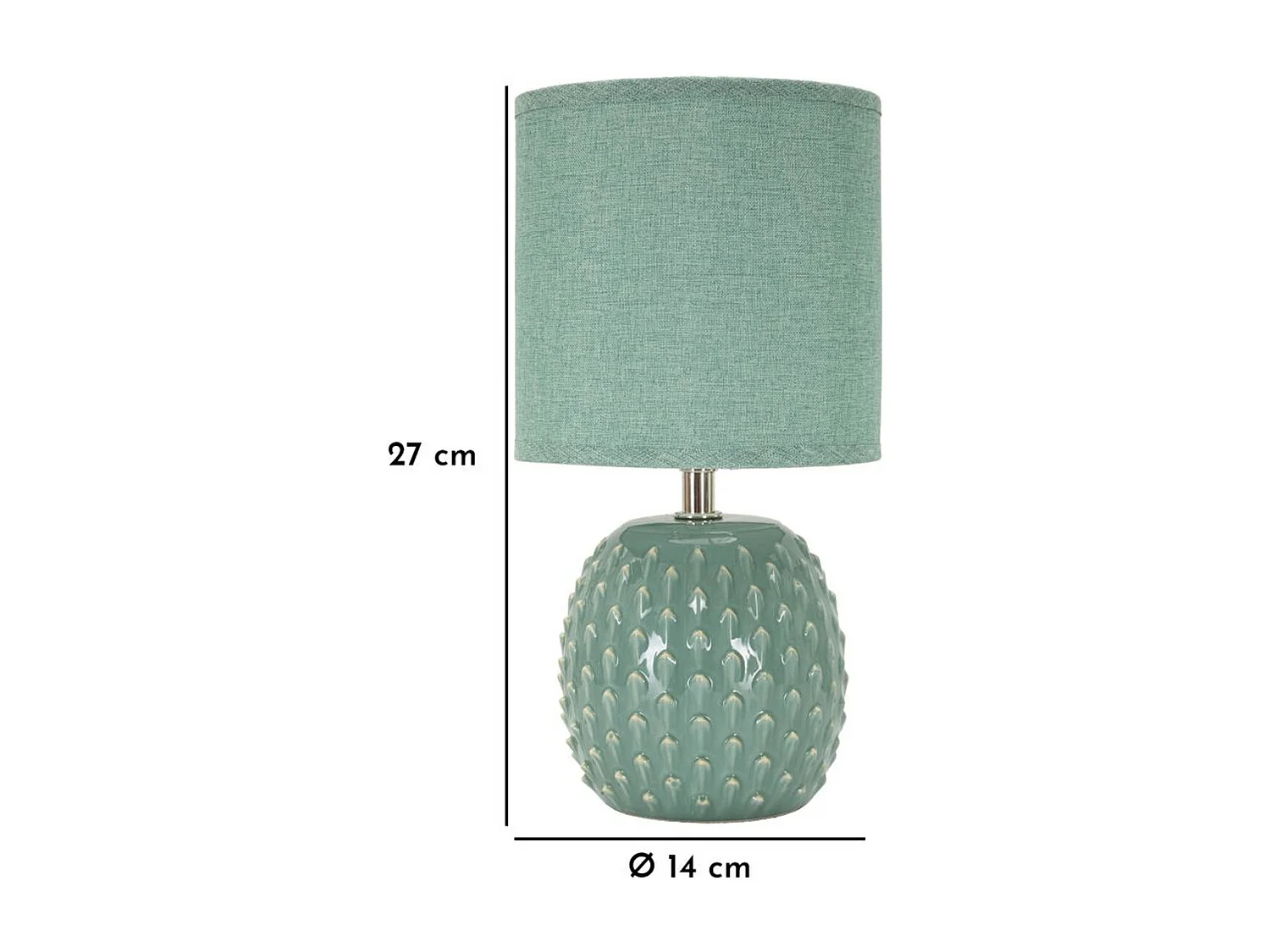 Lampada da Tavolo MF99, Blu, 14x14x27 cm, Seven Design