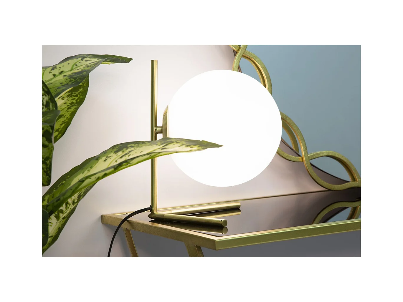 Lampa Stołowa MF150, Złoto, 25x25x27 cm, Epikasa