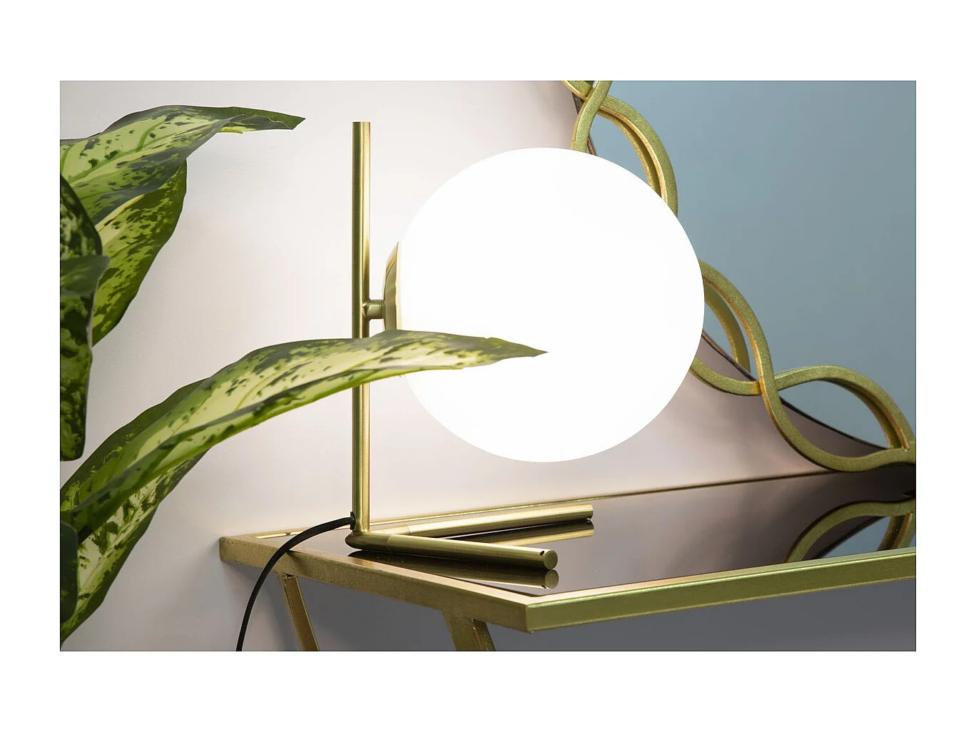 Lampa Stołowa MF150, Złoto, 25x25x27 cm, Seven Design