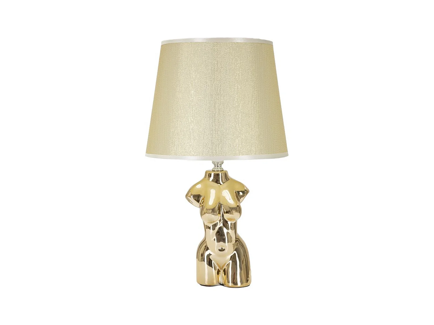 Lampe à Poser Femme 1, Or, 25x25x42,5 cm, Epikasa
