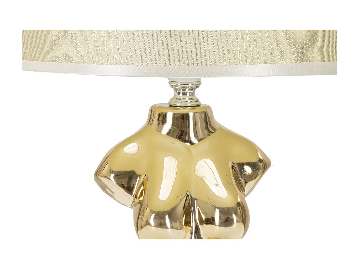 Lampe à Poser Femme 1, Or, 25x25x42,5 cm, Seven Design