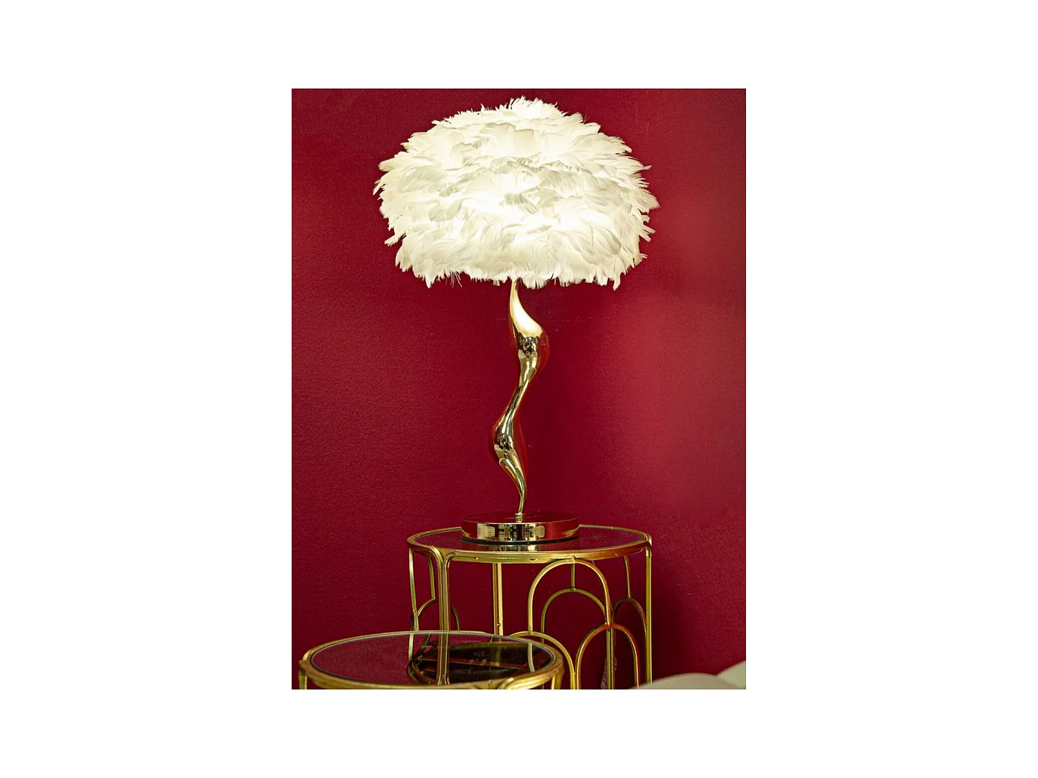 Tafellamp MF141, Wit, 40x40x63 cm, Epikasa