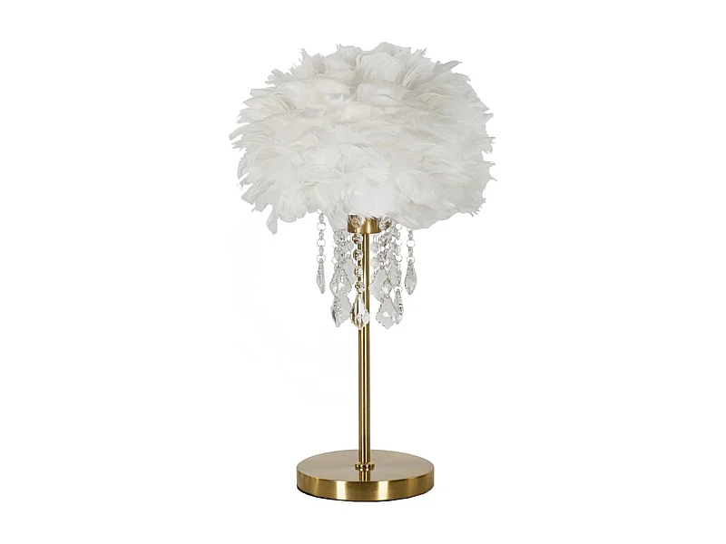 Lampa Stołowa MF129, Biały, 30x30x55 cm, Epikasa