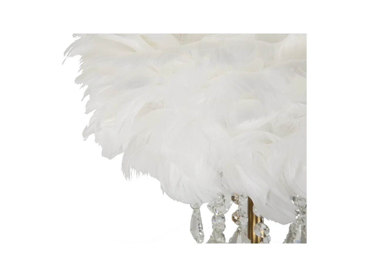 Lampada da Tavolo MF129, Bianco, 30x30x55 cm, Epikasa