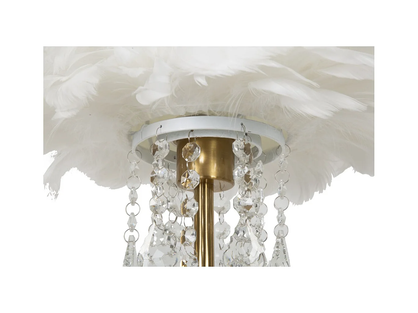 Lampada da Tavolo MF129, Bianco, 30x30x55 cm, Epikasa