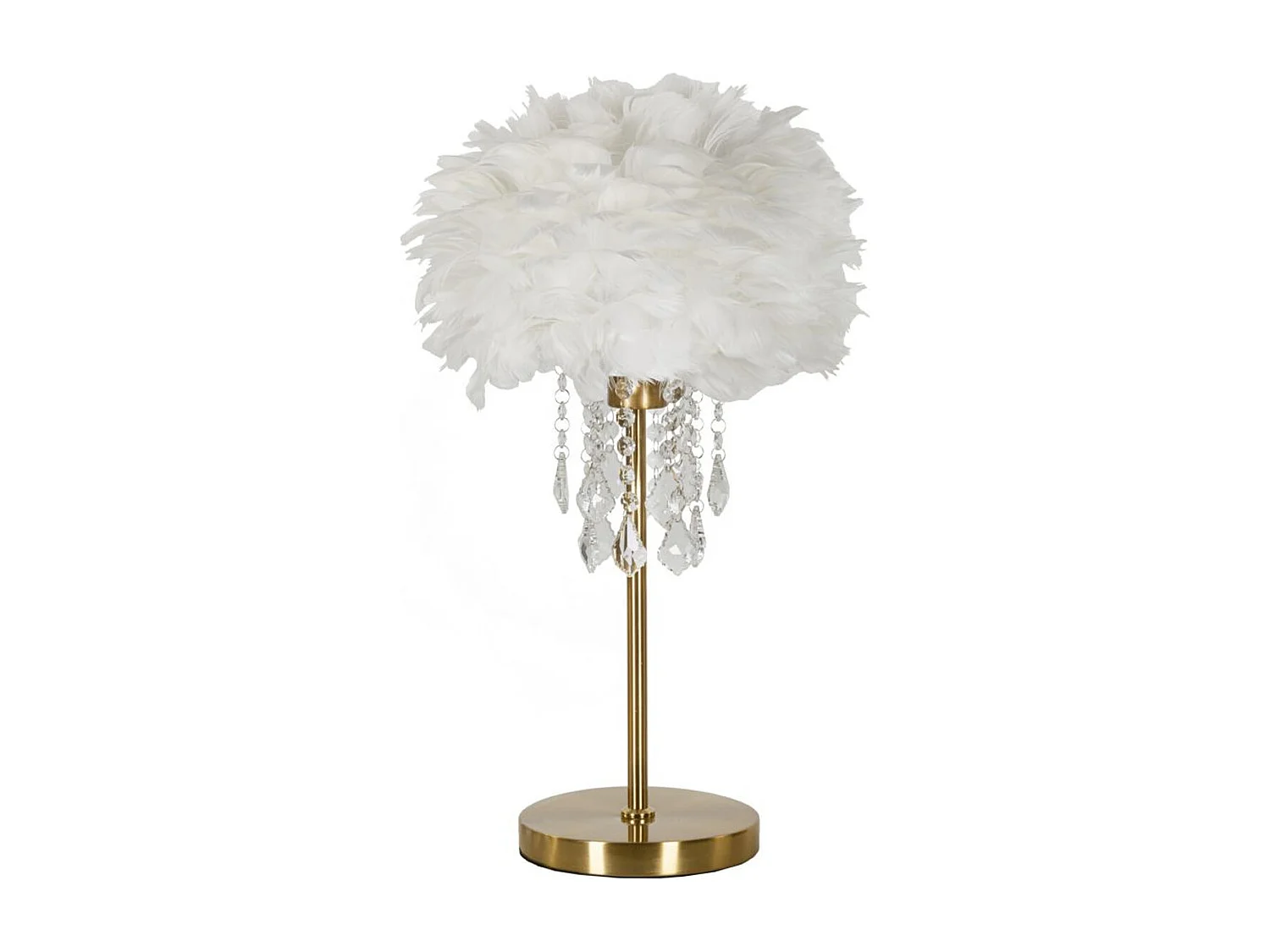 Lampe à Poser MF129, Blanc, 30x30x55 cm, Seven Design