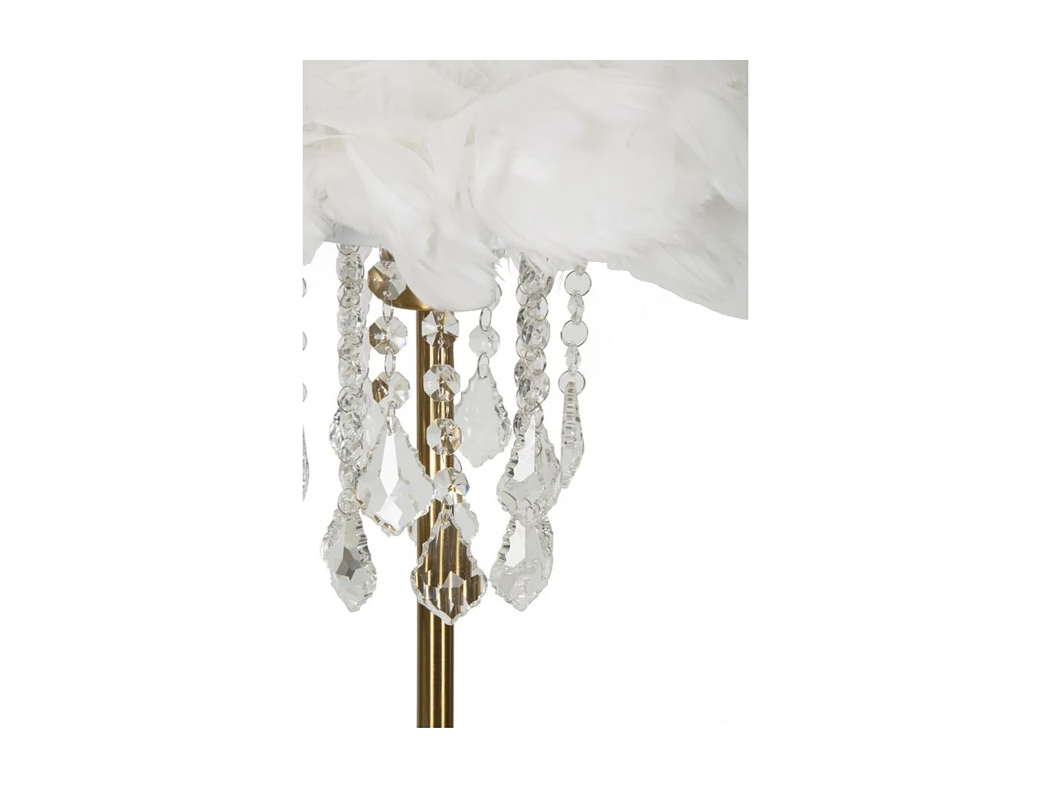 Lampe à Poser MF129, Blanc, 30x30x55 cm, Seven Design