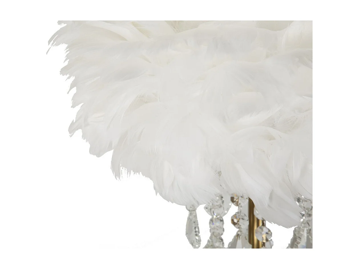 Lampe à Poser MF129, Blanc, 30x30x55 cm, Seven Design