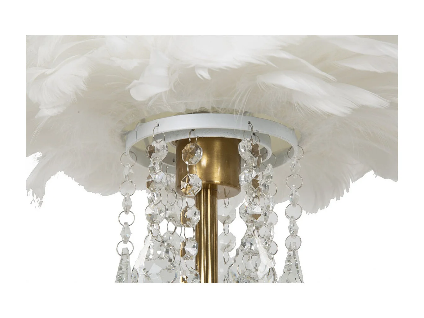 Lampe à Poser MF129, Blanc, 30x30x55 cm, Seven Design