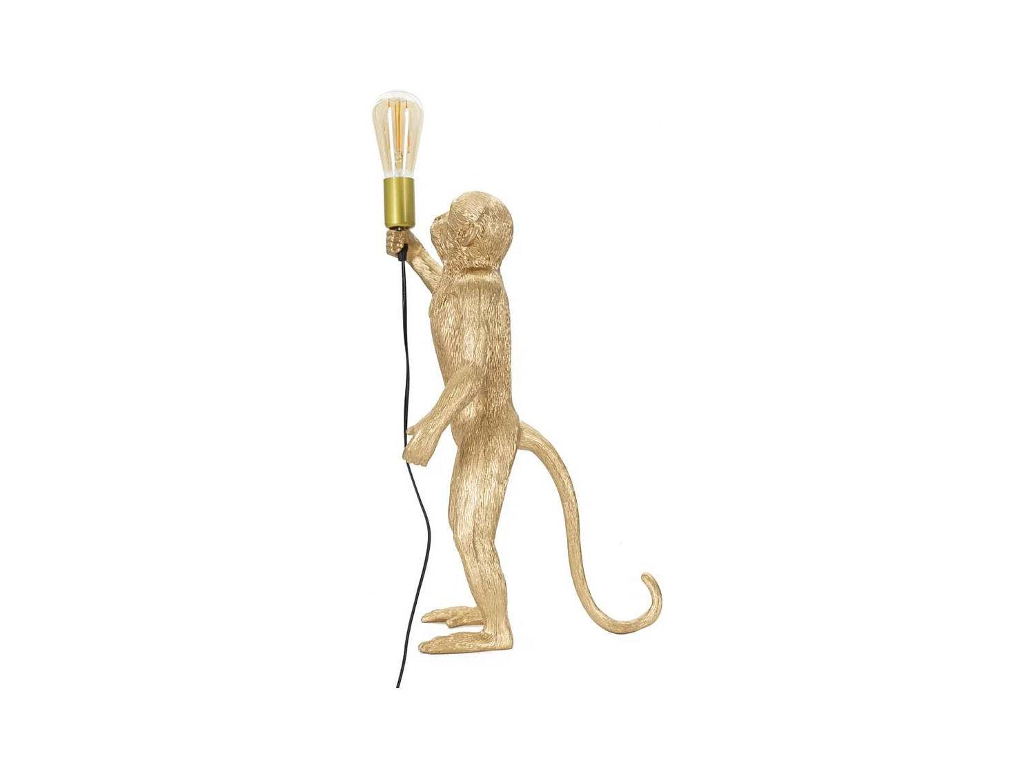 Tafellamp Aap 4, Goud, 26x34x55 cm, Epikasa