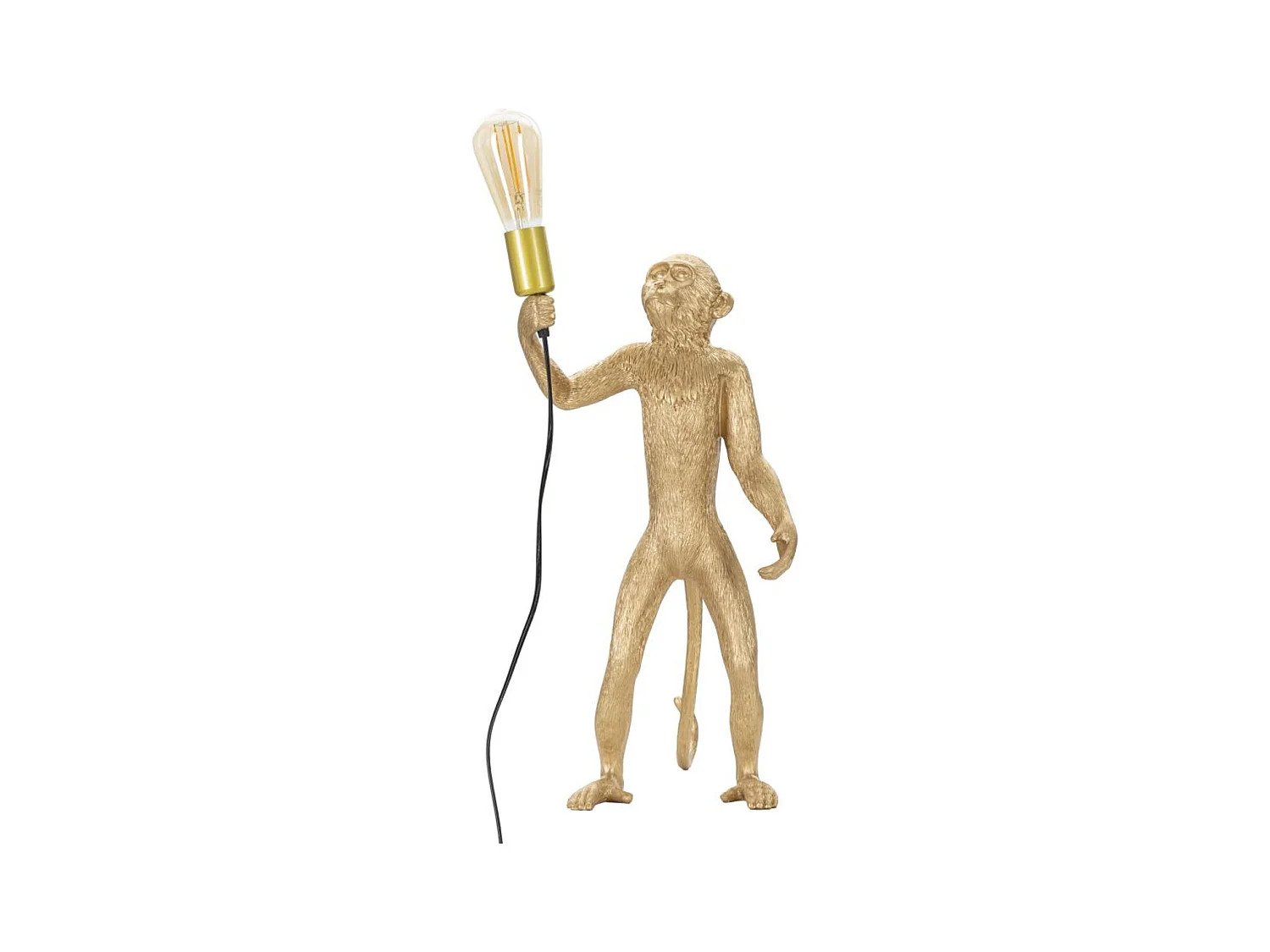 Lampe à Poser Singe 4, Or, 26x34x55 cm, Epikasa