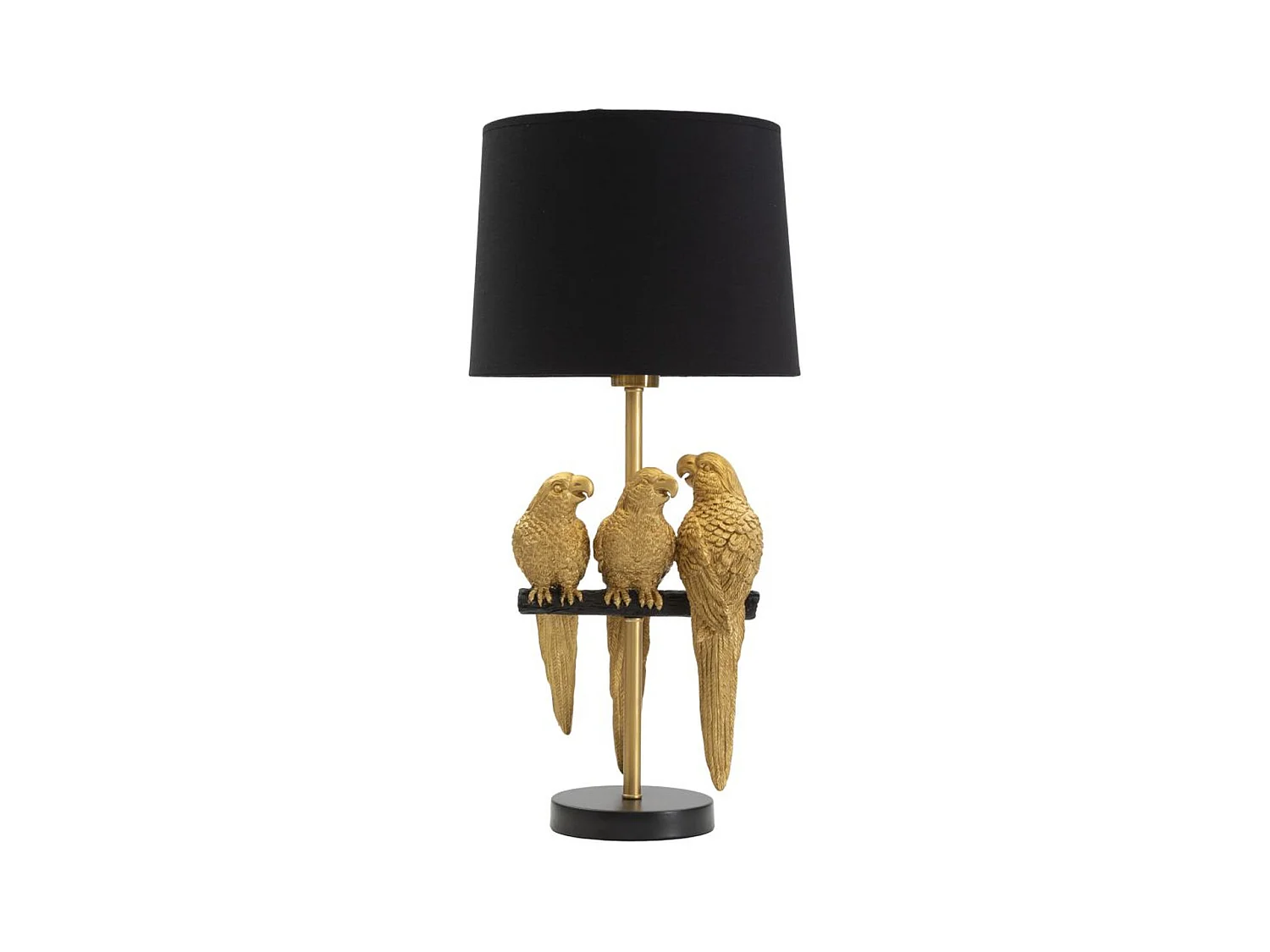 Lampe à Poser Perroquet 3, Noir, 30x30x62,5 cm, Epikasa