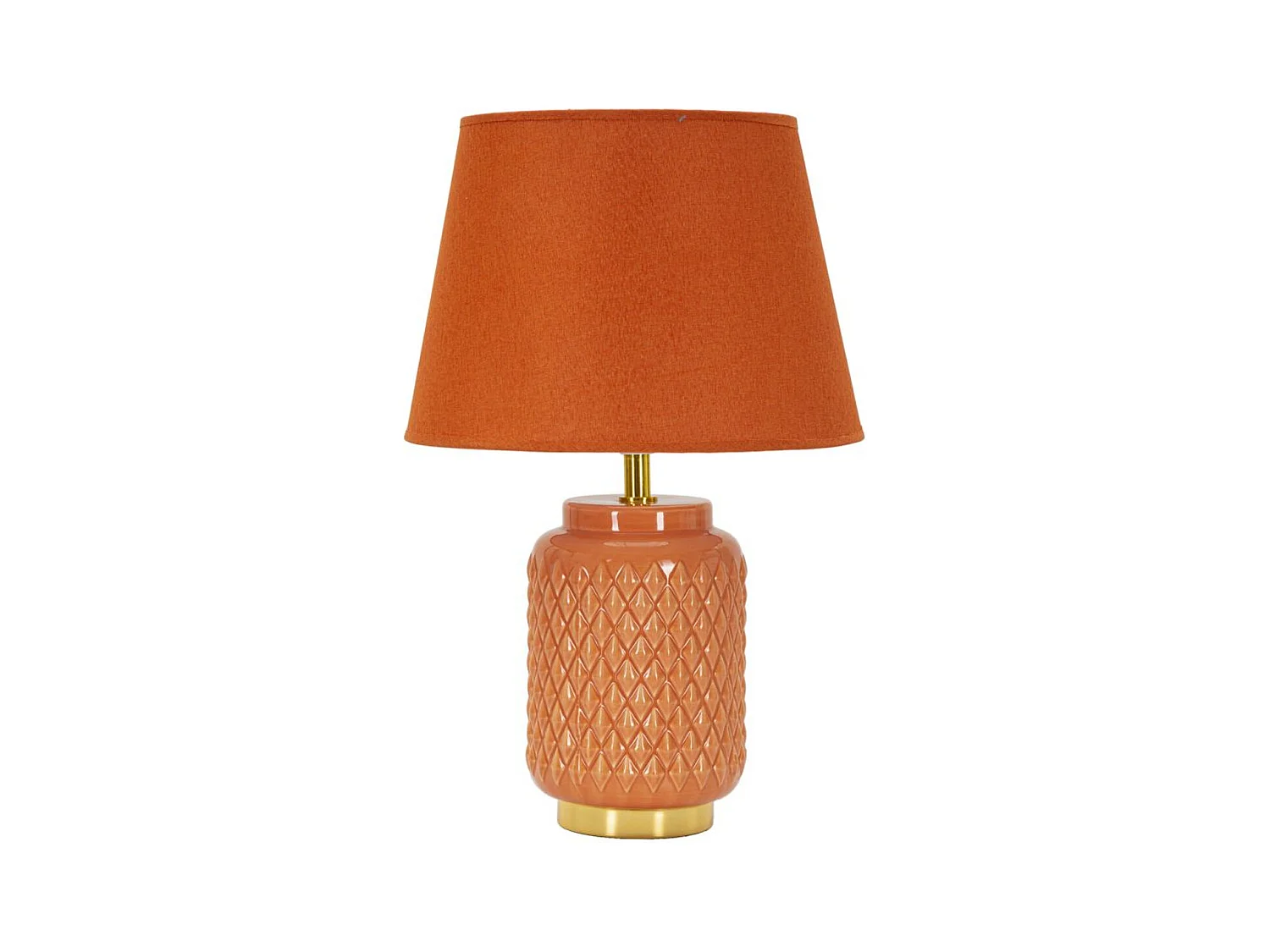 Lampe à Poser MF113, Orange, 28x28x44 cm, Epikasa
