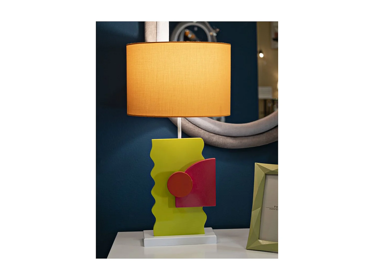 Lampa Stołowa MF122, Wielokolorowy, 30x30x60,5 cm, Seven Design