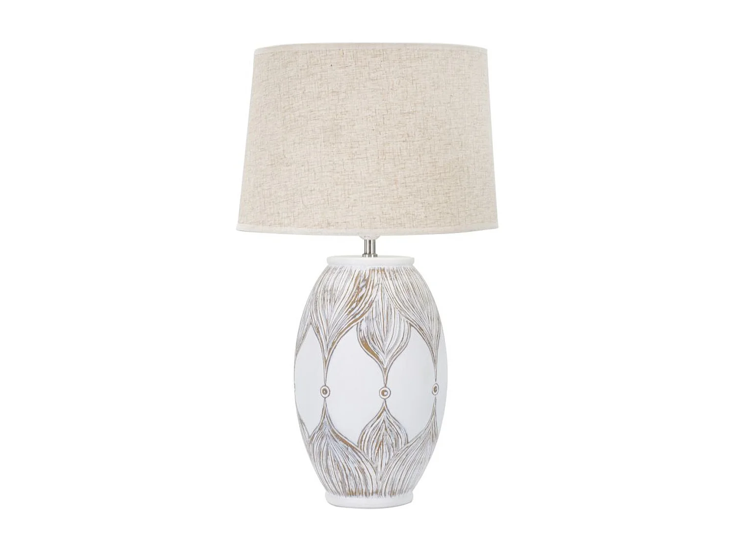 Lampa Stołowa MF166, Biały, 38x38x67 cm, Seven Design