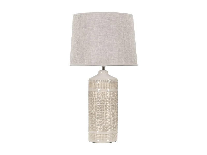 Lampe à Poser MF115, Beige, 30x30x55 cm, Epikasa