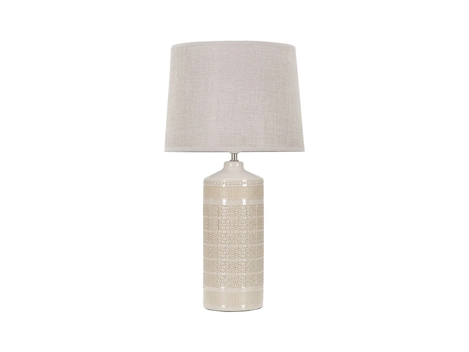 Lampada da Tavolo MF115, Beige, 30x30x55 cm, Epikasa