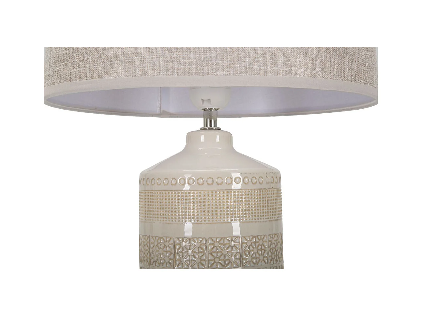 Lampa Stołowa MF115, Beżowy, 30x30x55 cm, Epikasa