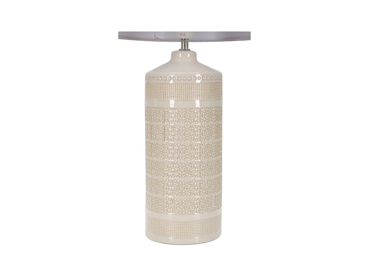 Lampa Stołowa MF115, Beżowy, 30x30x55 cm, Epikasa