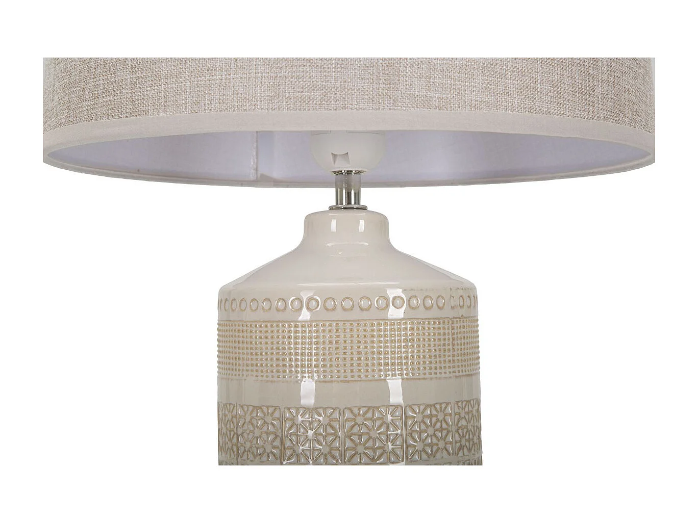 Lampe à Poser MF115, Beige, 30x30x55 cm, Seven Design