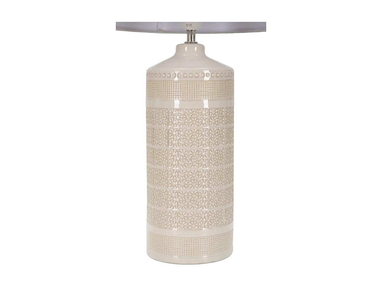 Lampe à Poser MF115, Beige, 30x30x55 cm, Seven Design