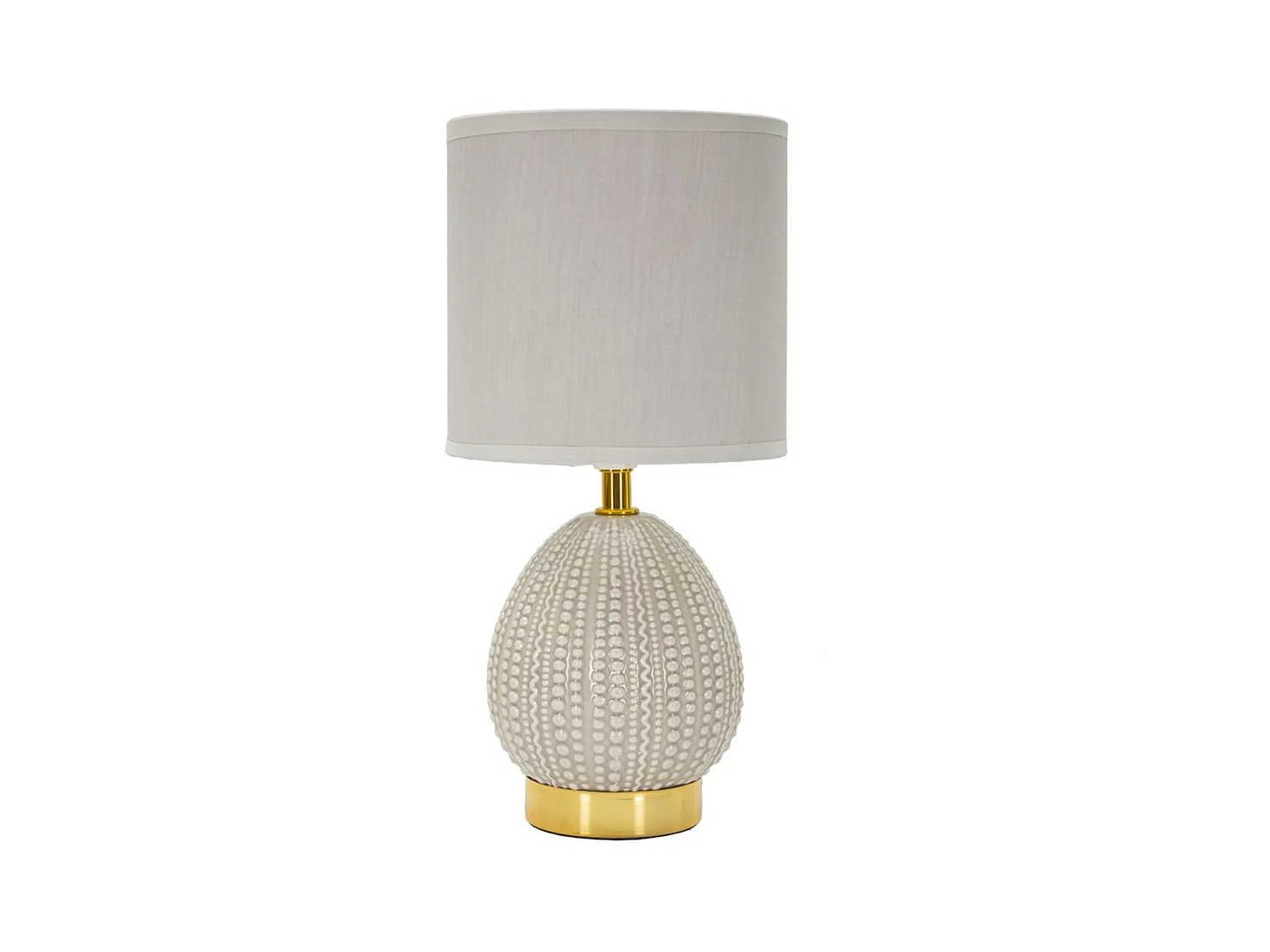 Lampe à Poser MF101, Gris, 15x15x30,5 cm, Epikasa